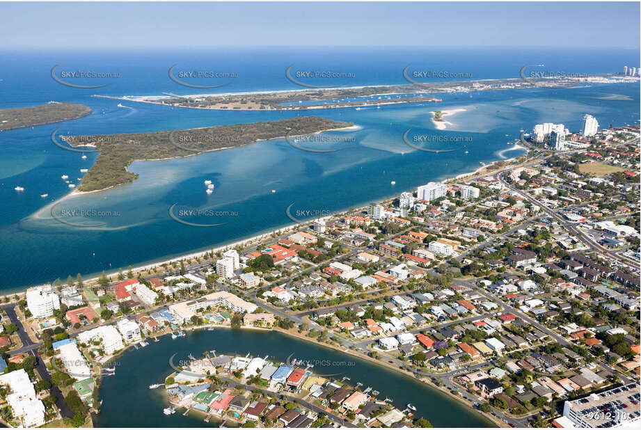 Aerial Photo Biggera Waters QLD Aerial Photography