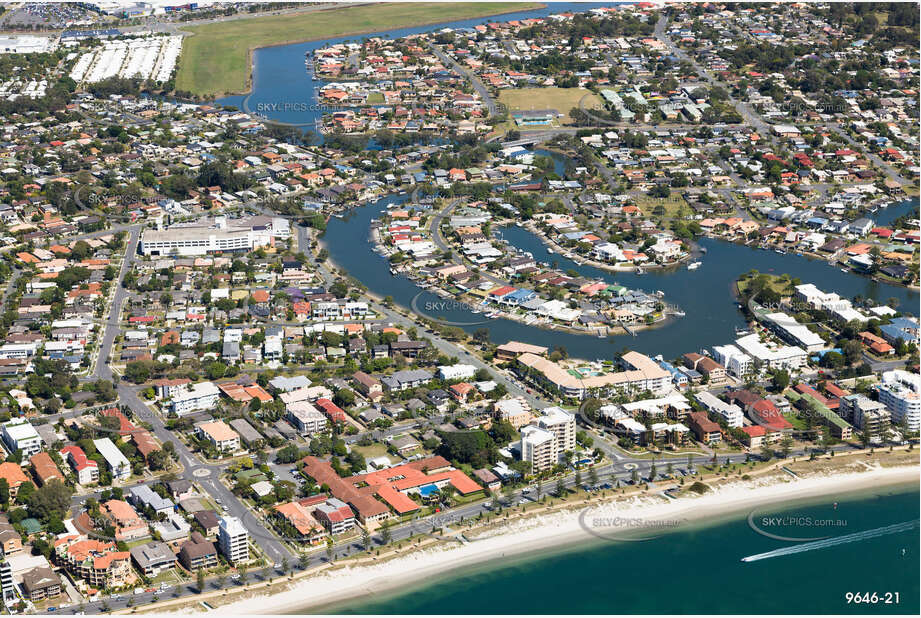 Aerial Photo Biggera Waters QLD Aerial Photography