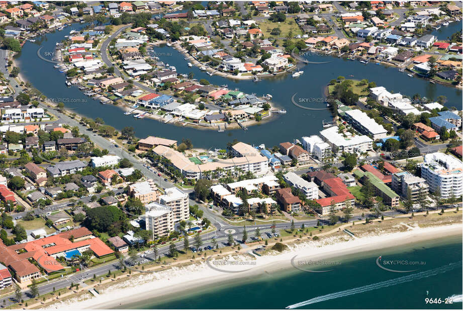 Aerial Photo Biggera Waters QLD Aerial Photography