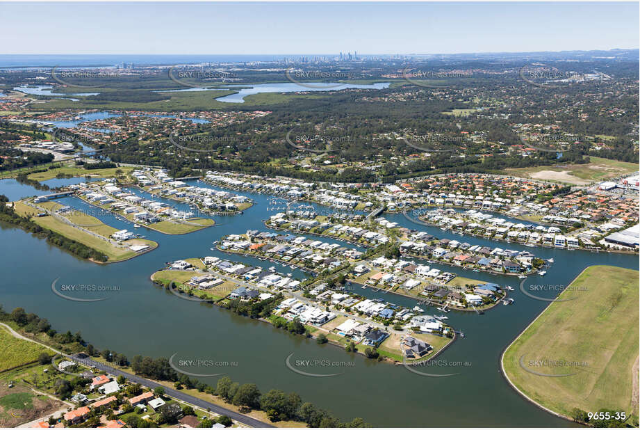 Aerial Photo River Links Helensvale QLD Aerial Photography