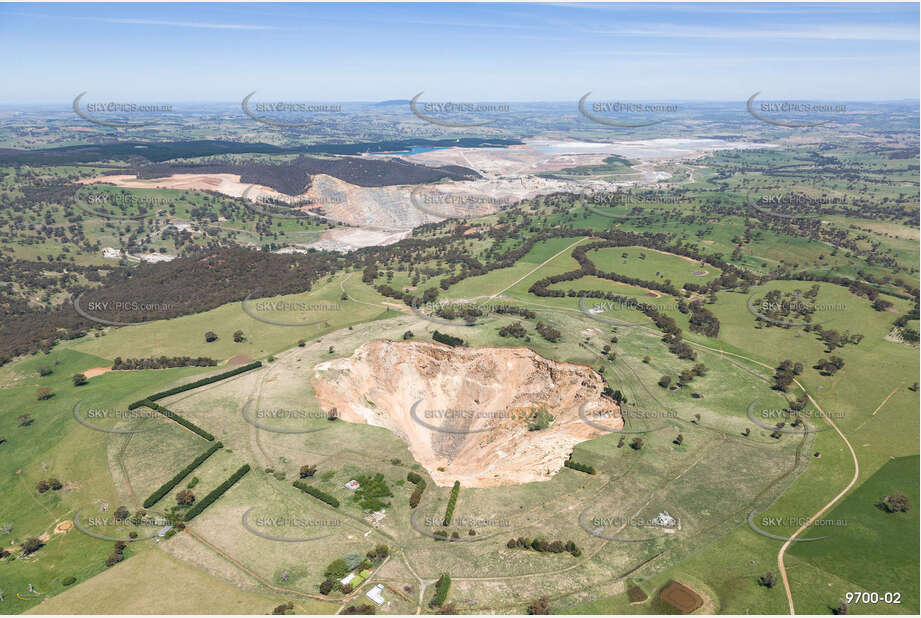 Massive Sink Hole at the Cadia Gold Mine NSW Aerial Photography