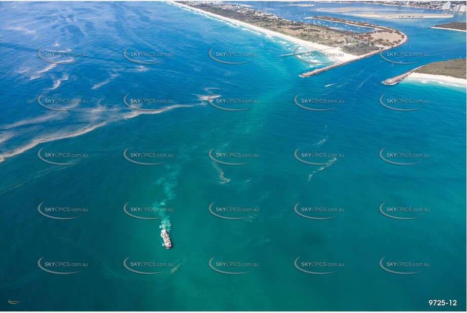 The MV Port Frederick Dumping Sand, Gold Coast. QLD Aerial Photography