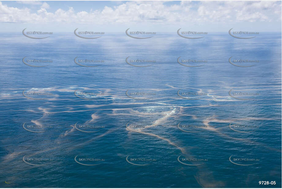 An Algal Bloom off Mermaid Beach Gold Coast QLD Aerial Photography