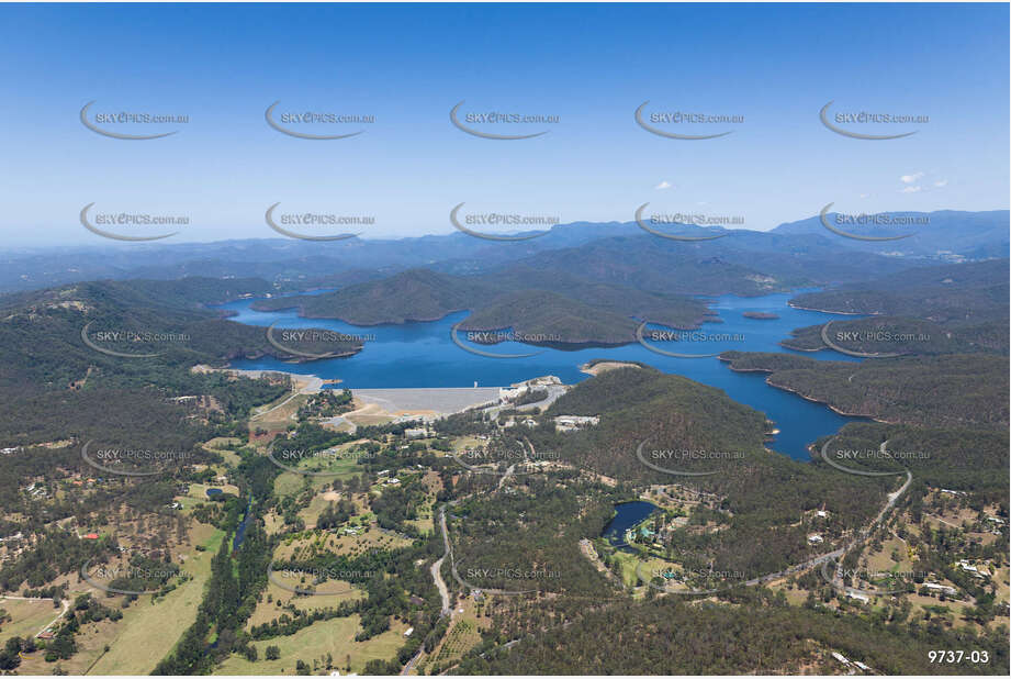 Aerial Photo Hinze Dam Advancetown QLD Aerial Photography