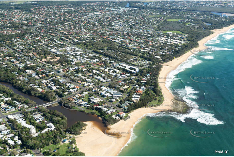 Aerial Photo Dicky Beach QLD Aerial Photography