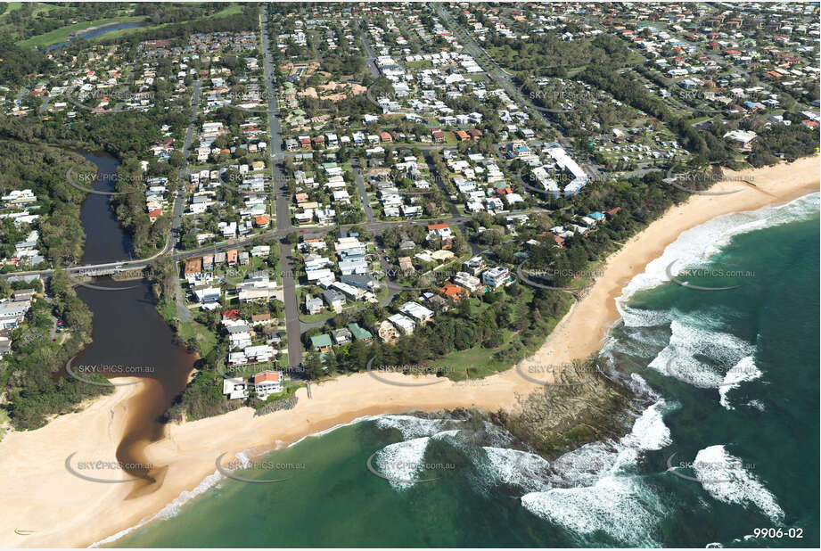 Aerial Photo Dicky Beach QLD Aerial Photography