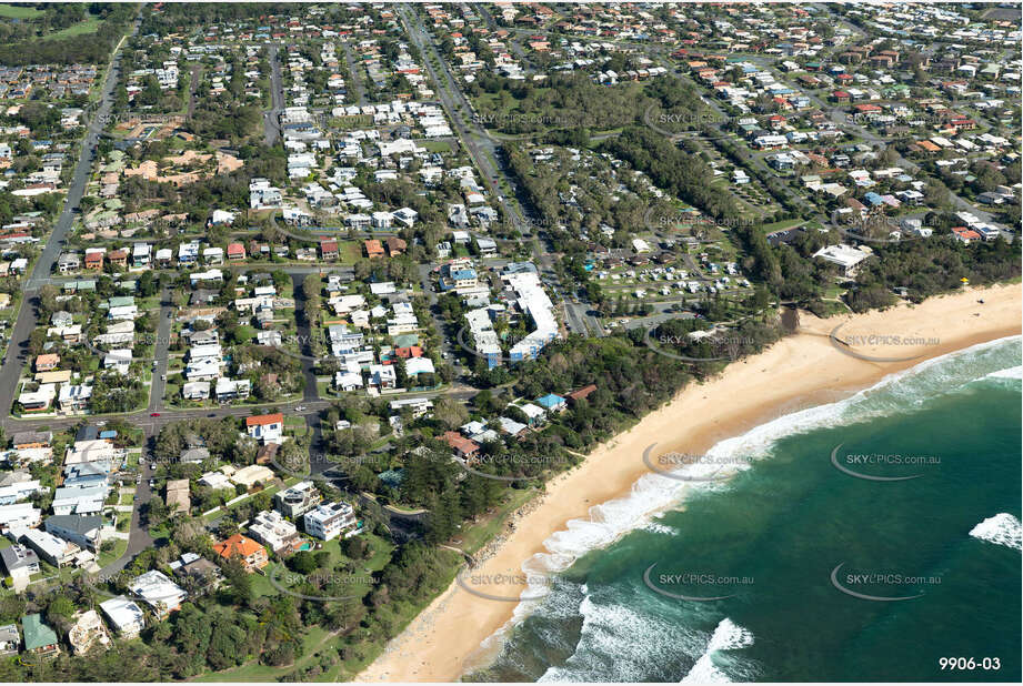 Aerial Photo Dicky Beach QLD Aerial Photography