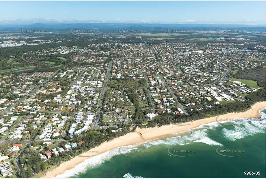 Aerial Photo Dicky Beach QLD Aerial Photography